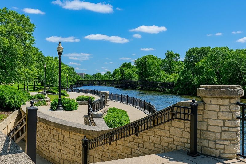 Limestone Walkway Installation